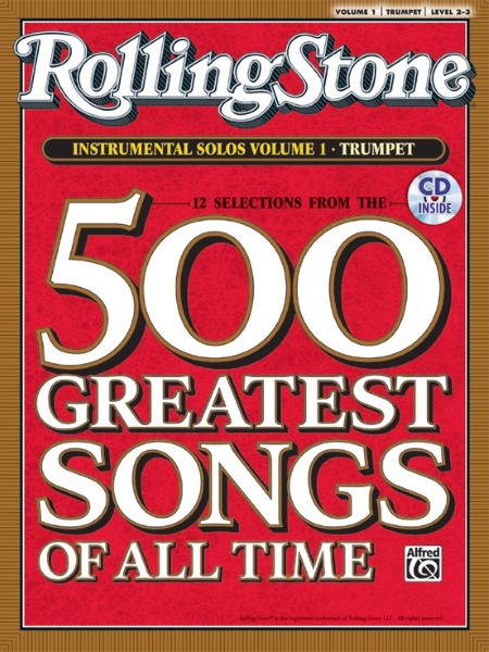 楽譜 【取寄品】BS211 輸入 ローリングストーン誌が選ぶ「歴代最高の500曲」から12曲，vol．1【トランペット編】（インストゥルメンタル・プレイ・アロング・シリーズ、CD付）【メール便を選択の場合送料無料】