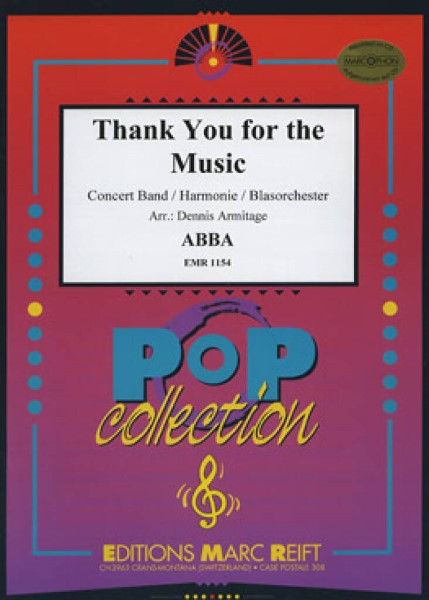 楽譜 【取寄品】UP1328 サンキュー・フォー・ザ・ミュージック（ABBA） 吹奏楽譜【メール便不可商品】【沖縄・離島以外送料無料】