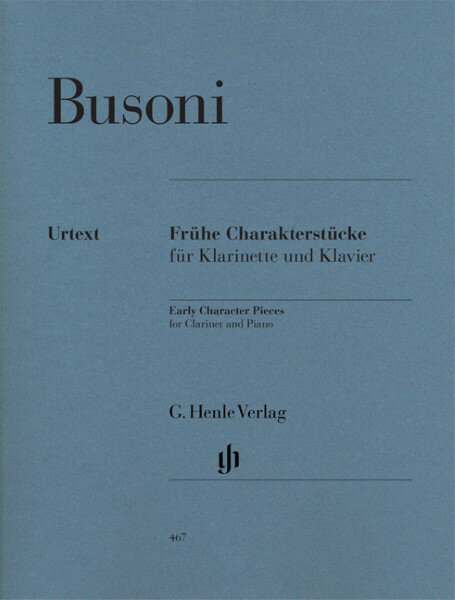 楽譜 【取寄品】WL1647 輸入 ブゾーニ／クラリネットとピアノのための小品集《輸入クラリネット楽譜》【沖縄・離島以外送料無料】