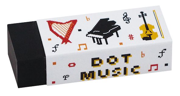 【取寄品】【取寄時、納期1週間〜10日】消しゴム　ドットミュージック