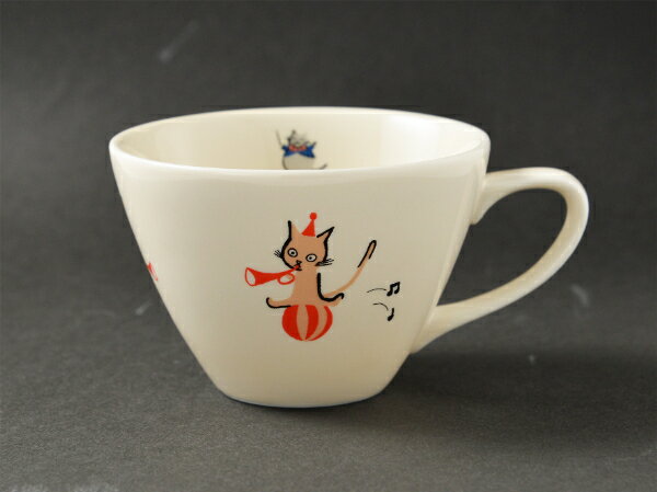 【取寄品】【取寄時、納期2週間〜4週間】猫ともくらぶ　森のマグ　ラッパ【メール便不可商品】