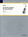 楽譜 SW1060 セバスチャン・リー 40のやさしいチェロ練習曲 作品70【メール便を選択の場合送料無料】