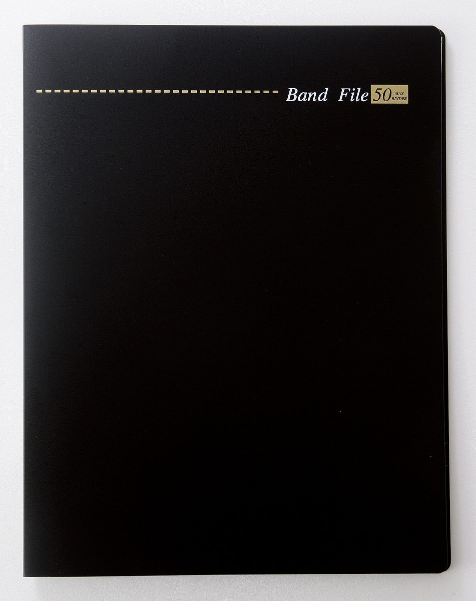 【取寄時、納期1週間〜10日】BF1815−01 バンドファイル（バインダータイプ・ブラック【メール便不可商..