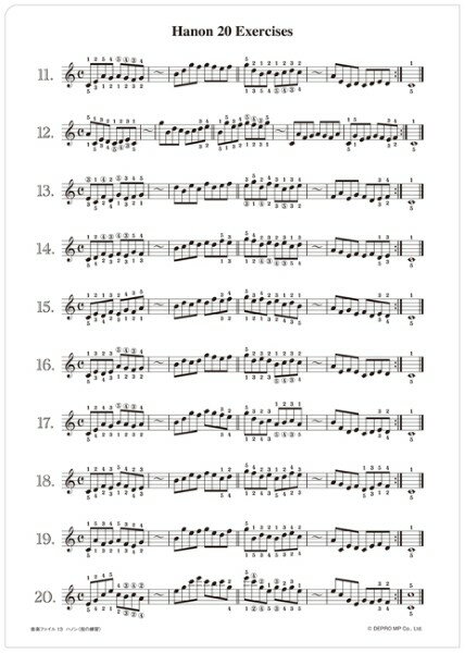 音楽ファイル 13 ハノン〈指の練習〉の紹介画像2