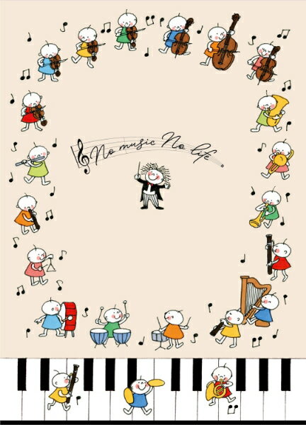 【取寄品】Quuオーケストラ 便箋【6冊入り】【メール便を選択の場合送料無料】