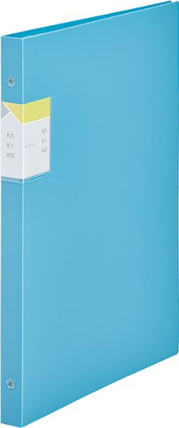 【取寄品】クリアーファイル　カキコ　差し替え式　水色【メール便不可商品】