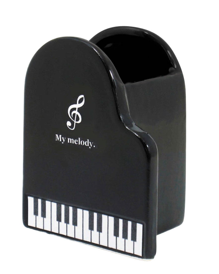 【取寄品】【取寄時、納期2週間〜4週間】My Music ピアノ型 ト音ペン立て【メール便不可商品】