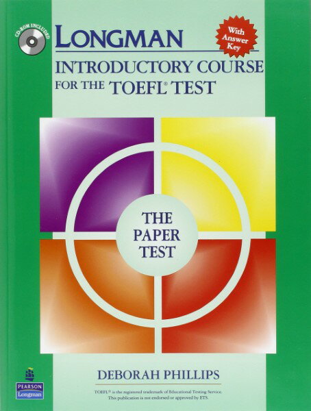 【取寄品】【取寄時 納期1～3週間】Longman Preparation Course for the TOEFL Test Paper Test Intorductory Course Student Book with CD and Answer Key【メール便不可商品】【沖縄 離島以外送料無料】