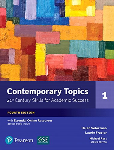 【取寄品】【取寄時 納期1～3週間】Contemporary Topics 4th Edition Level 1 Student Book w/Essential Online Resource【メール便を選択の場合送料無料】