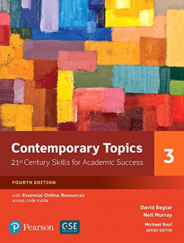 【取寄品】【取寄時 納期1～3週間】Contemporary Topics 4th Edition Level 3 Student Book w/Essential Online Resource【メール便を選択の場合送料無料】