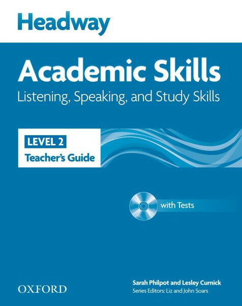 【取寄品】【取寄時、納期1〜3週間】Headway Academic Skills Level 2 Listening Speaking & Study Skills Teacher’s Guide with CD【メール便を選択の場合送料無料】