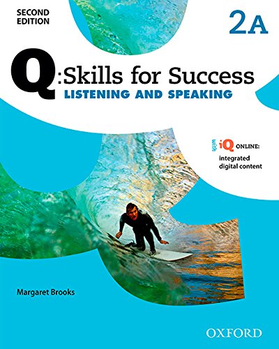 【取寄品】【取寄時、納期1〜3週間】Q Skills for Success 2E Listening & Speaking Level 2 Student Book A with iQ Online【分冊版】【メール便を選択の場合送料無料】