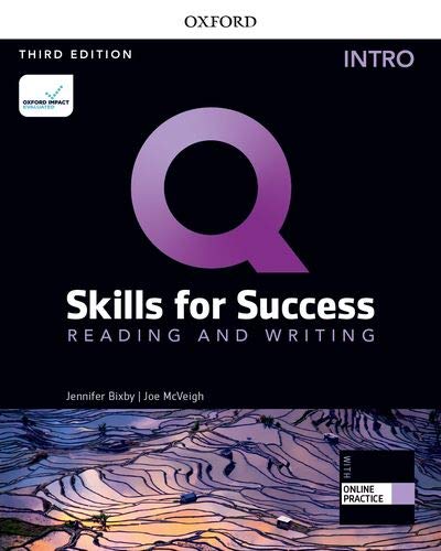 Q Skills for Success 3rd Edition Reading and Writing Intro Student Book with iQ Online Practice