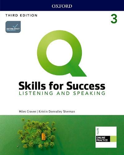 【取寄品】【取寄時 納期1～3週間】Q Skills for Success 3rd Edition Listening and Speaking Level 3 Student Book with iQ Online Practice【メール便を選択の場合送料無料】
