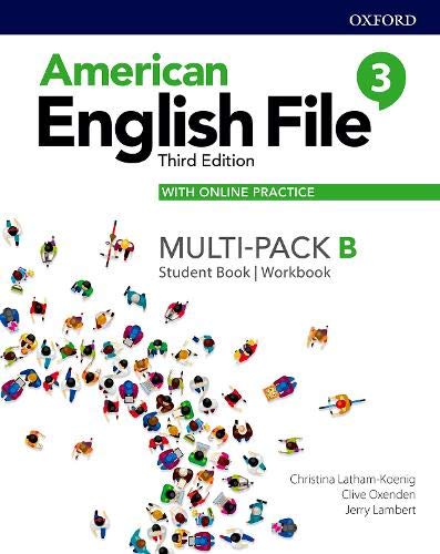 【取寄品】【取寄時 納期1～3週間】American English File 3rd Edition Level 3 Student Book/Workbook Multi-Pack B with Online Practice【分冊版】【メール便を選択の場合送料無料】
