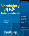 【取寄品】【取寄時 納期1～3週間】VOCABULARY IN USE 2ND EDITION INTERMEDIATE WITH ANSWERS【メール便を選択の場合送料無料】