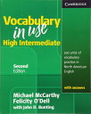 【取寄品】【取寄時 納期1～3週間】Vocabulary in Use 2nd Edition High-Intermediate with Answers【メール便を選択の場合送料無料】