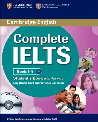 【取寄品】【取寄時 納期1～3週間】Complete IELTS Bands 4-5 Student’s Book with Answers with CD【メール便を選択の場合送料無料】