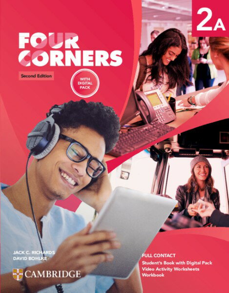 【取寄品】【取寄時、納期1〜3週間】Four Corners 2/E Level 2 Full Contact A with Digital Pack 【分冊版】【メール便を選択の場合送料無料】