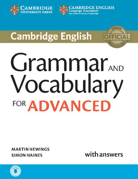 【取寄品】【取寄時、納期1〜3週間】Cambridge Grammar and Vocabulary for Advanced Book with Answers and Audio【沖縄・離島以外送料無料】 ablemart-11469821 エイブルマート 【楽譜・音楽書】 パッケージ画像