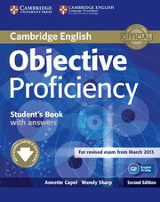 【取寄品】【取寄時 納期1～3週間】Objective Proficiency 2nd Edition Student’s Book with Answers Downloadable Software【メール便を選択の場合送料無料】