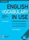 【取寄品】【取寄時 納期1～3週間】English Vocabulary in Use Pre-intermediate and Intermediate 4th Edition Book with answers and Enhanced eBook【メール便を選択の場合送料無料】