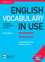 【取寄品】【取寄時 納期1～3週間】English Vocabulary in Use Elementary 3rd Edition Book with answers and Enhanced eBook【メール便を選択の場合送料無料】