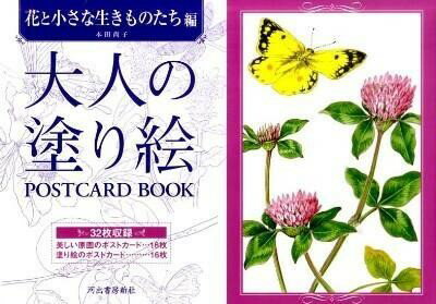 大人の塗り絵POSTCARDBOO...