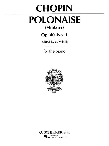 楽譜 【取寄品】【取寄時、納期1週間〜10日】輸入 軍隊ポロネーズ （ピアノソロ） Polonaise Op. 40 No. 1 in A Major /Frederic Chopin