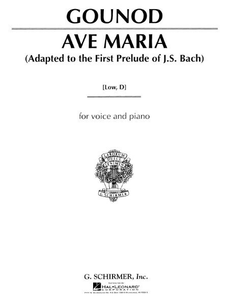 ֥ޡ ڳ衦ڽۤ㤨ֳ ڼʡۡڼǼ1֡10͢ ޥꥢ ѡD Ave Maria (Low Voice in D /Johann Sebastian Bach / Charles GounodפβǤʤ880ߤˤʤޤ