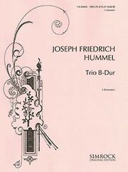 楽譜 輸入 クラリネットアンサンブル 三重奏曲 変ロ長調 （クラリネット3重奏） Trio in B Flat (Clarinet Trio/Hummel) /Bertold Hummel