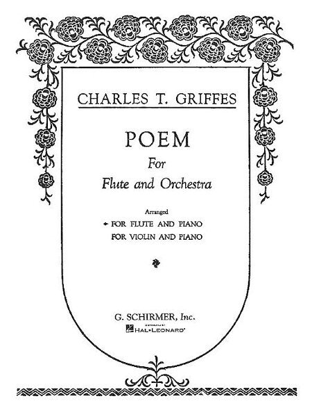 楽譜 【取寄品】【取寄時、納期1週間〜10日】輸入 フルートソロ 詩曲 ポエム （Flute ＆ Piano） Poem /Charles Griffes【メール便を選択の場合送料無料】
