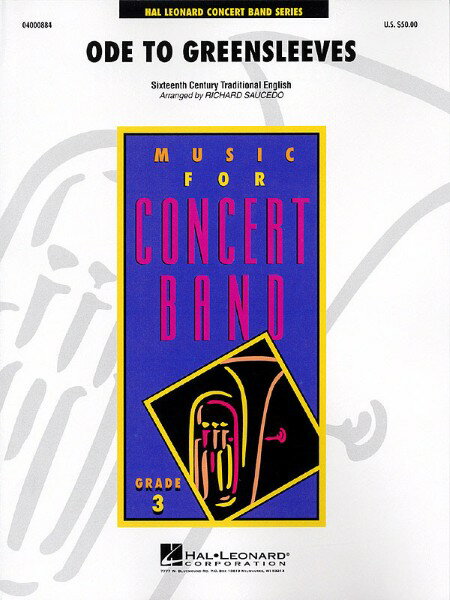 楽譜 【取寄品】【取寄時、納期1週間〜10日】輸入 グリーンスリーブスを讃えて Ode to Greensleeves /Richard Saucedo【沖縄・離島以外送料無料】