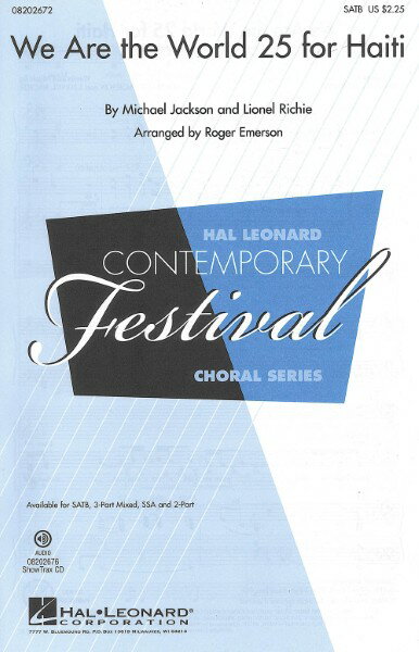 ֥ޡ ڳ衦ڽۤ㤨ֳ ڼʡۡڼǼ1֡10ۡڤξʤ10ΤʸȤʤޤ͢ ϥ 25ǯWe Are the World 25 for Haiti (SATBפβǤʤ770ߤˤʤޤ