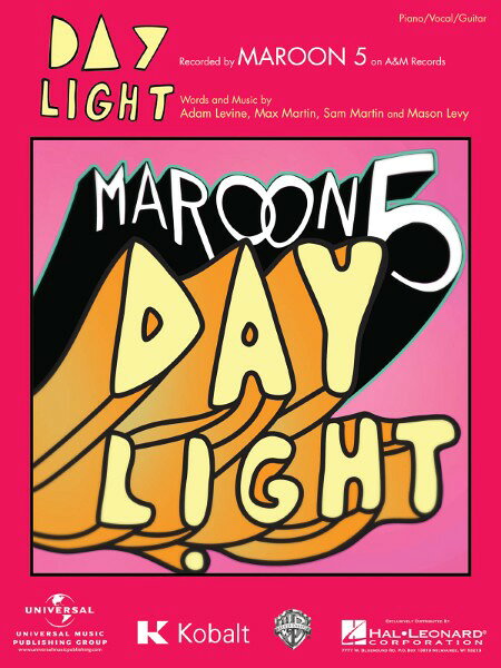 楽譜 【取寄品】【取寄時、納期1週間〜10日】輸入 デイライト Daylight /(Maroon 5)