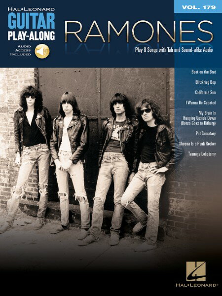 楽譜 輸入 ボーカル・ギター ラモーンズ （CD付） Ramones (Guitar PlayAlong Volume 179) /Ramones
