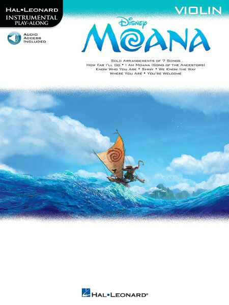 악보 [주문][주문시, 납기 1주일~10일]수입 바이올린 솔로 모아나와 전설의 바다 Moana (Violin) /Book/Online Audio[오키나와·낙도 이외 무료우송]