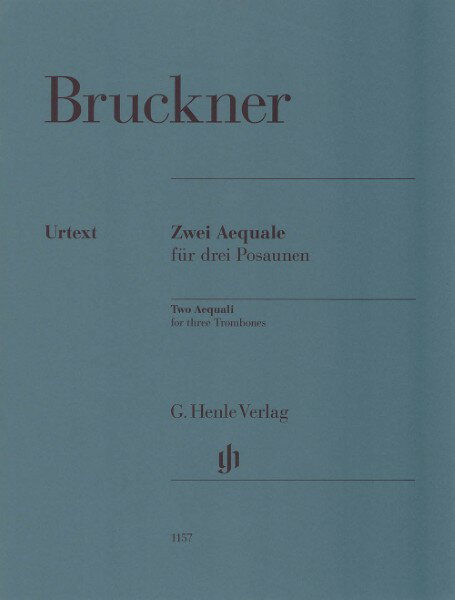 楽譜 輸入 トロンボーンアンサンブル 2つのエクアール （Trombone Trio ATB） Two Aequali /Anton Bruckner