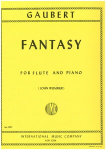 楽譜 【取寄品】MSOFL871 輸入 ファンタジー(フィリップ・ゴーベール)(フルート+ピアノ)【Fantasy】【メール便を選択の場合送料無料】