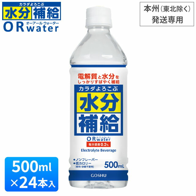 カラダよろこぶ水分補給 ORウォーター（500ml×24本入）補水対策 オーアールウォーター 五州薬品＜本州..