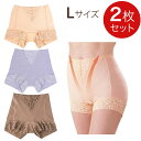 女性用ショーツ 骨盤底筋サポートガードル「モレジェンヌ」【Lサイズ】【2枚セット】ベージュ ラベンダー モカ 尿漏れ対応 吸水パッド付【全国送料無料(クリックポ...