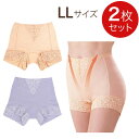 女性用ショーツ 骨盤底筋サポートガードル「モレジェンヌ」【LLサイズ】【2枚セット】ベージュ ラベンダー 尿漏れ対応 吸水パッド付【全国送料無料(クリックポスト...