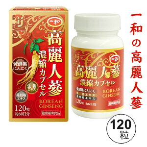 一和 高麗人蔘 濃縮カプセル(120粒)高麗人参【送料無料(沖縄・一部離島除く)】ably