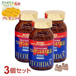 フコイダンエキス原末カプセル（150粒）【3個セット】ably今ならプロポリスキャンディープレゼント!!【あす楽対応】【東北_関東_北陸_甲信越_東海_近畿_中国_四国_九州】