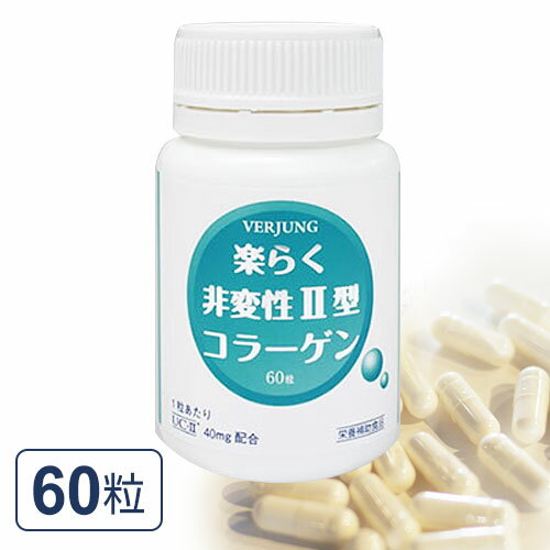 楽らく非変性2型コラーゲン（60粒）[正規品] フェアユング VERJUNG【あす楽対応】【東北_関東_北陸_甲信越_東海_近畿_中国_四国_九州】ably