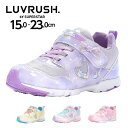 スニーカー 運動会 マジック ベルクロ 女の子用 ムーンスター スーパースター ラブラッシュ LUVRUSH 2E キッズ ジュニア 子供 運動靴 tmlv1134