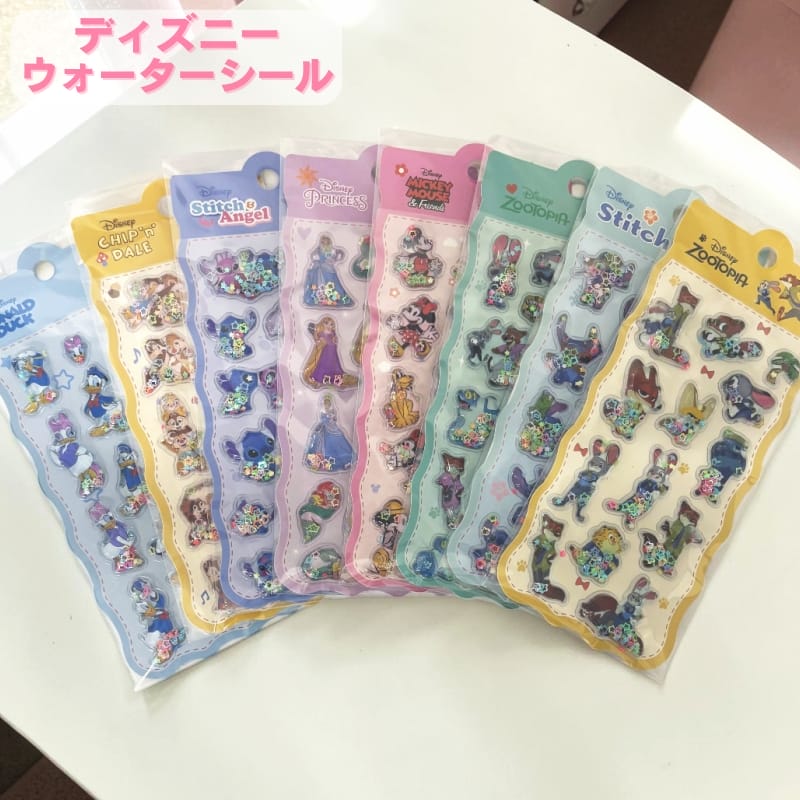 乐天商城 - 【メール便】 ディズニー キャラクター クリスタルシール ウォーターシール ぷくぷくシール 可愛い 3D 立体 シール ドロップシール 立体 手帳シール クリア シール ぷっくり 装飾用 ごほうびシール 手帳 日記帳 sdwgdisw