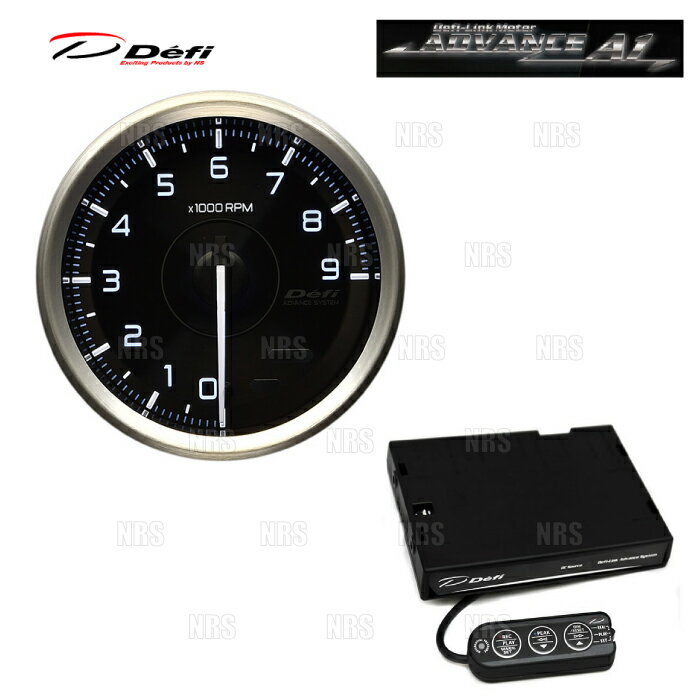 Defi デフィ アドバンスA1 2点セット φ80 タコメーター(エンジン回転計)/コントロールユニットSE 0〜9000RPM (DF20301