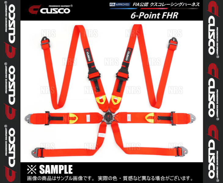 CUSCO クスコ レーシングハーネス 6-Point FHR (6点式 FHRデバイス専用モデル) レ...