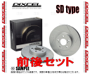 DIXCEL ディクセル SD type ローター (前後セット) シビック type-R FD2 05/9～ ブレンボ (3315059/3355054-SD 3